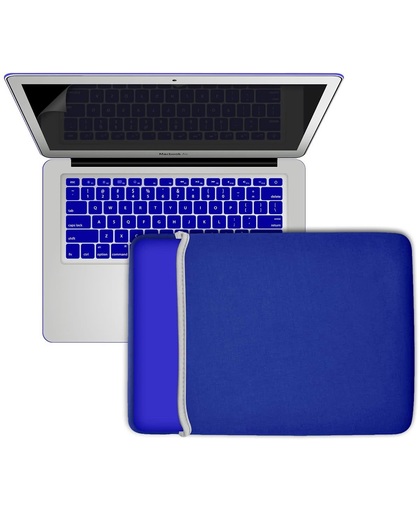 Macbook Sleeve Voor MacBook Pro 13 / MacBook Retina 13 inch - Laptoptas - Donkerblauw