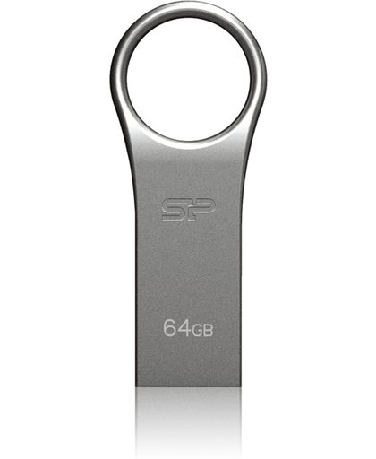 Silicon Power 64GB Firma F80 USB2.0 64GB USB 2.0 Capacity Grijs, Zilver USB flash drive