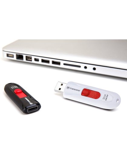 Transcend JetFlash USB-Stick 590 / 32GB / wei 32GB USB 2.0 Type-A Wit USB flash drive