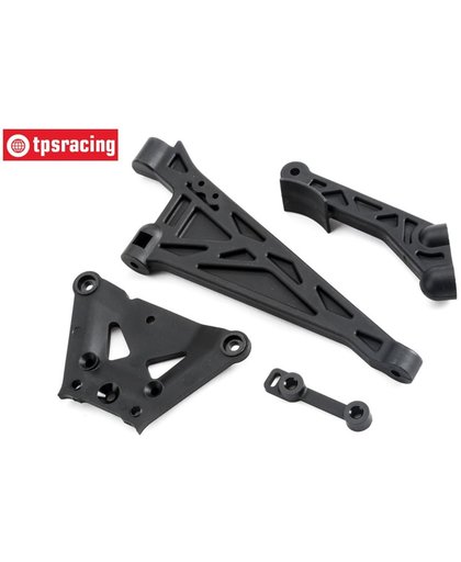 TLR251000 Chassis steun voor & achter, (TLR 5IVE-B), Set