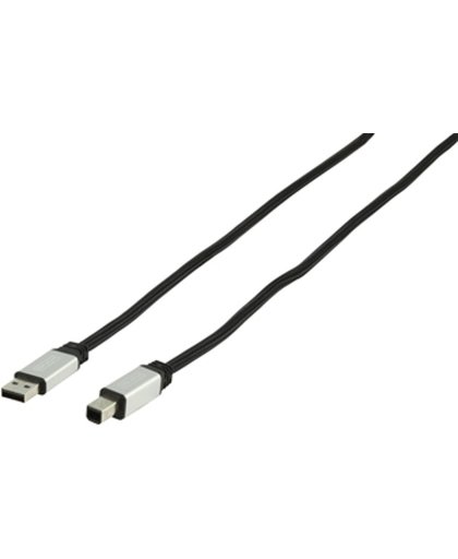 Konig USB 2.0 A Male naar USB 2.0 B Male - 1.8 m