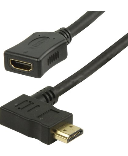 Coretek HDMI adapter met kabel - 90  haaks naar rechts - 0,15 meter
