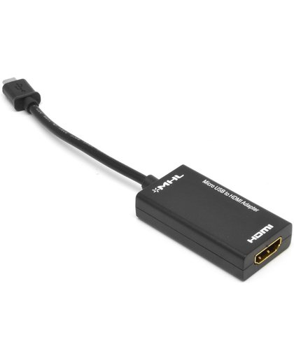 Supersnelle GOLD-PLATED MHL (Micro USB) Naar HDMI Adapter / Kabel / Converter  - Full HD 1080P Beelden Naar TV / Monitor - Voor o.a. Samsung Galaxy S3 / S4 / S5 / HTC / LG / Motorola