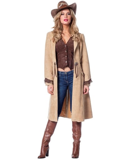 Cowgirl jas en gilet luxe voor dame