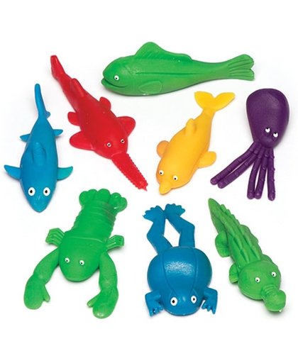 Uittrekbare vliegende zeedieren - Een leuk speeltje voor uitdeelzakjes voor kinderen (8 stuks per verpakking)