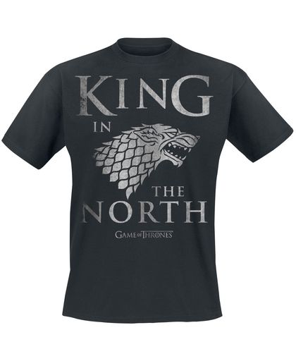 Game of Thrones House Stark - King In The North T-shirt zwart