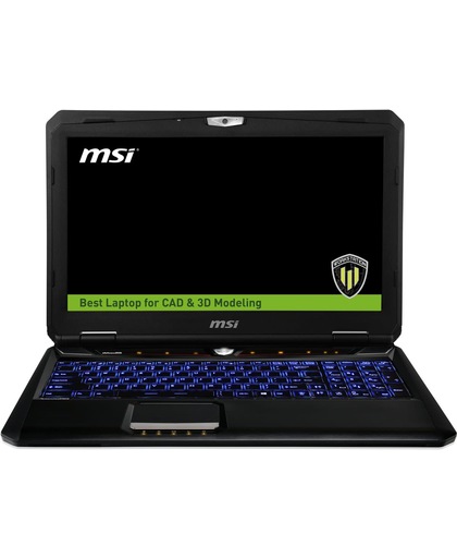 MSI Workstation WT60 2OJ-874BE notebook Zwart Mobiel werkstation 39,6 cm (15.6") 1920 x 1080 Pixels 2,5 GHz Vierde generatie Intel® Core™ i7 i7-4710MQ