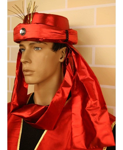 Rode sultan hoed met sjerp