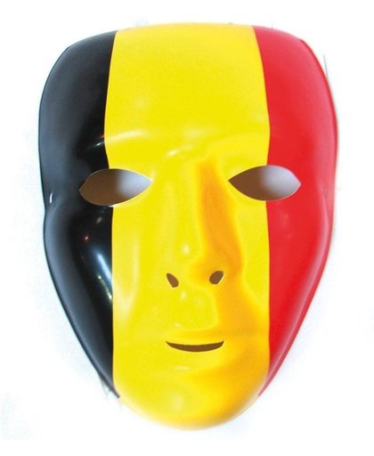 België Masker - Zwart/Geel/Rood