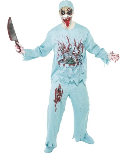 Zombie Dokter Chirurg kostuum - Halloween outfit voor heren maat L-XL