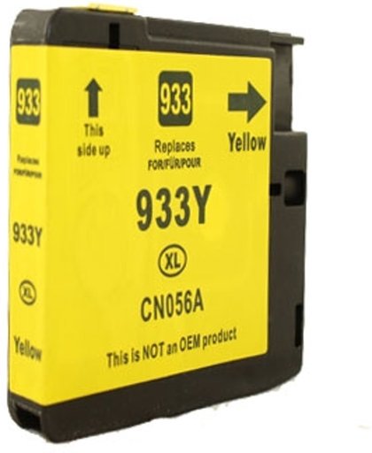 Toners-kopen.nl HP-933XL CN056AE geel  alternatief - compatible inkt cartridge voor Hp 933Xl geel Officejet 6600