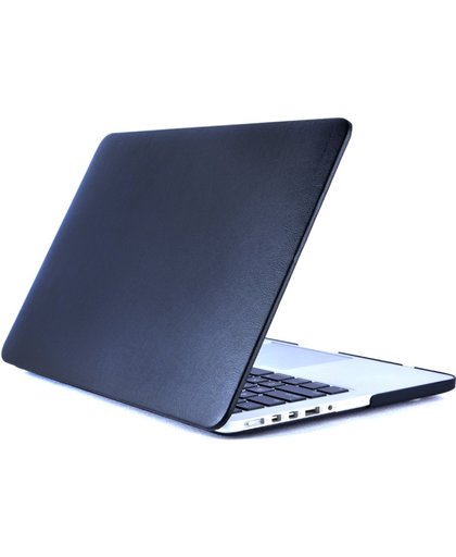 Xssive Macbook Case voor MacBook Pro Retina 15 inch - Laptoptas - PU Hard Cover - Zwart
