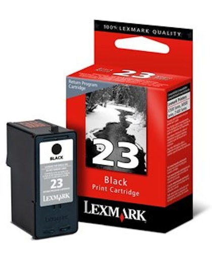Lexmark 23 Black Return Programme Print Cartridge Zwart inktcartridge