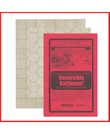 Reversible Battlemat 1,5 inch Squares & 1,5 inch Hexes
