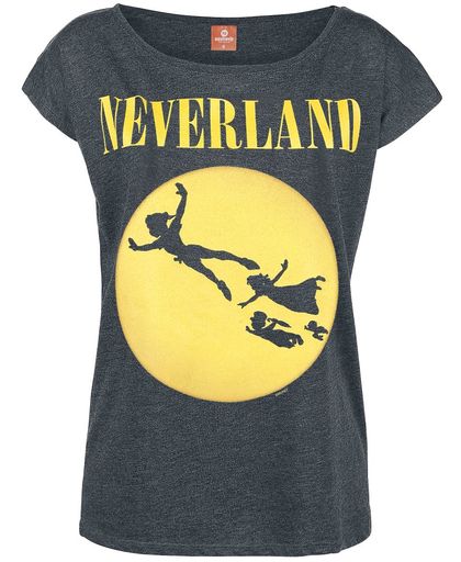 Peter Pan Neverland Seattle Girls shirt donkergrijs gemêleerd