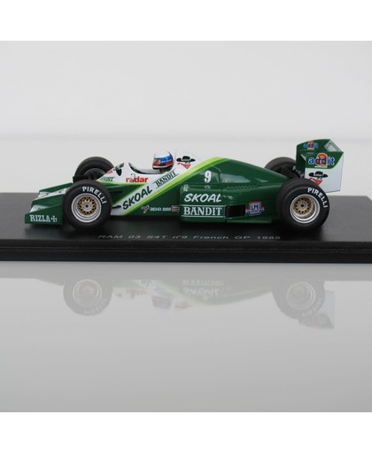 Spark 1:43 RAM 03 S4T nr. 9 Manfred Winkelhock, Formule 1 Grand Prix Frankrijk 1985