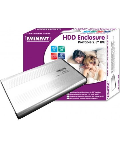 Eminent EM7042 Portable 2.5" Harddisk Enclosure IDE 2.5" Grijs