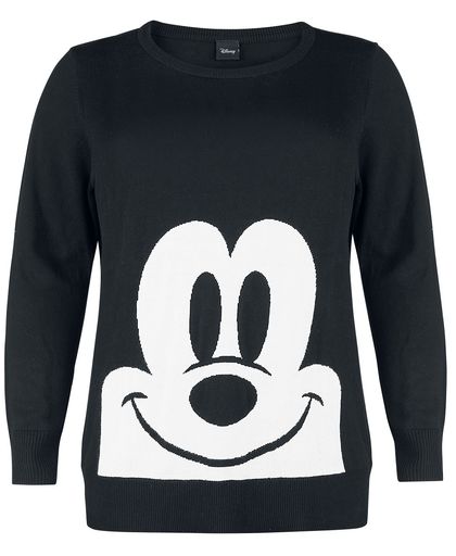 Mickey & Minnie Mouse Micky Girls trui zwart-wit