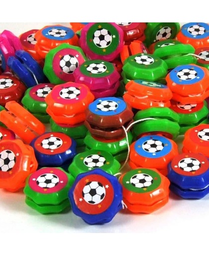 Grabbelton voetbal jojo's 100 stuks