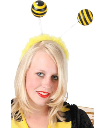 Bijen diadeem zwart met geel