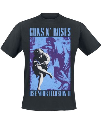Guns N&apos; Roses 1991 Illusion T-shirt zwart