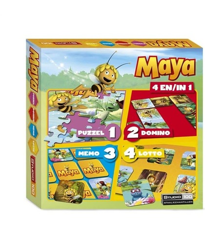 Maya de Bij 4-in-1 Speldoos - Kinderspel