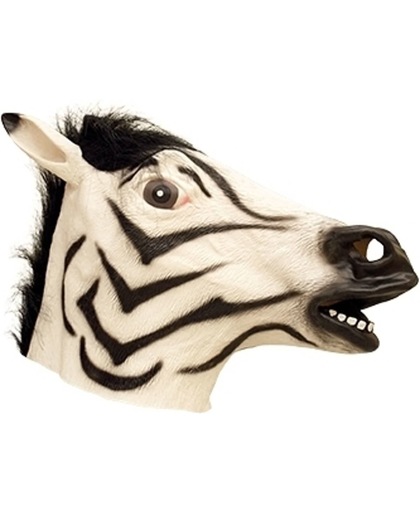 Dierenmasker zebra van latex