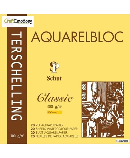 Schut Terschelling Aquarelblok Classic 30x30cm 300 gram - 20 sheets.