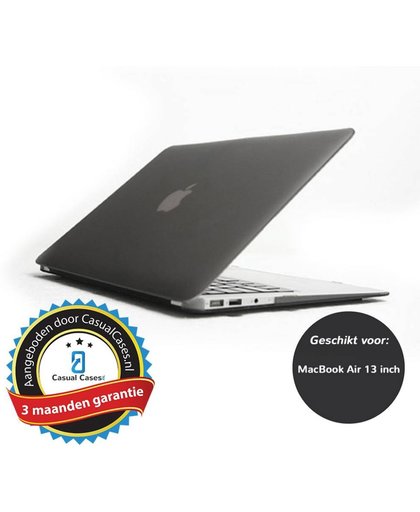Lunso - hardcase hoes - MacBook Air 13 inch - glanzend grijs