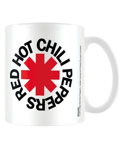 Red Hot Chili Peppers Logo White Mok wit