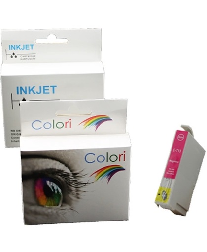 inkt cartridge voor Epson T0713 magenta|Toners-en-inkt
