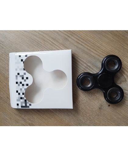 Hand Spinner Fidget -Zwart met zwarte lagers - Wordt geleverd zoals op de foto