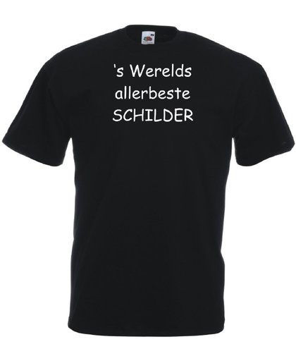 Mijncadeautje T-shirt - 's Werelds beste Schilder - - unisex - Zwart (maat M)