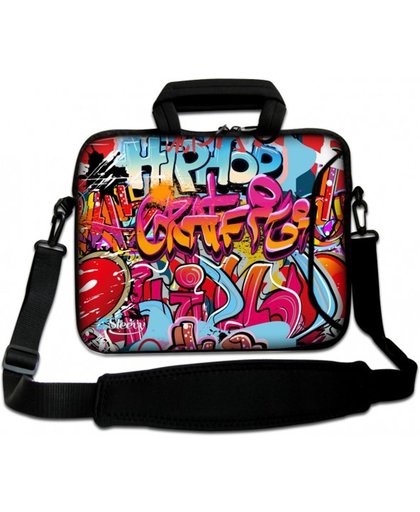 Laptoptas 17,3 inch hiphop graffiti - Sleevy