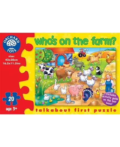 Grote puzzel Who's on the farm