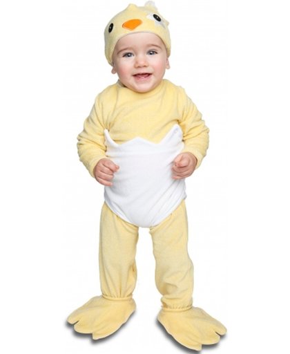 Luxe kuiken kostuum met speen voor baby's