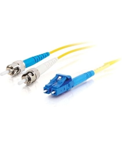 C2G 85596 2m LC ST OFNR Geel Glasvezel kabel