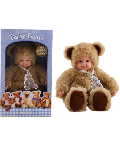 baby bear Anne Geddes 40 cm - licht bruin