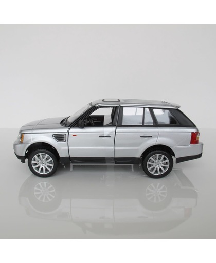 Maisto 1/18 Range Rover Sport, zilvergrijs metallic