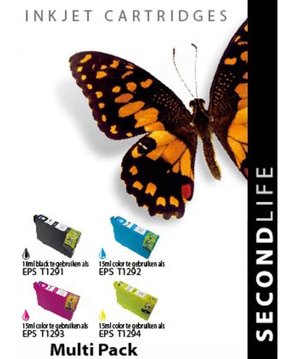 SecondLife Epson Multipack T2991 T2992 T2993 T2994 Black, Cyan, Magenta, Yellow 29XL tbv Epson Expression Home