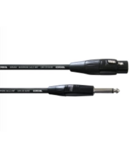 Cordial CIM 7.5 FP XLR Plug 6.3mm Zwart kabeladapter/verloopstukje