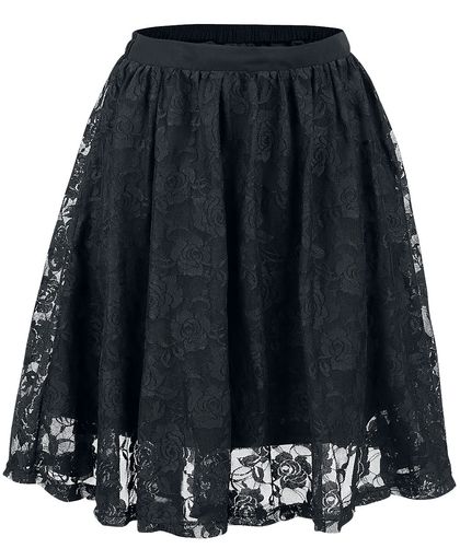 Forplay Lace Covered Skirt Rok zwart