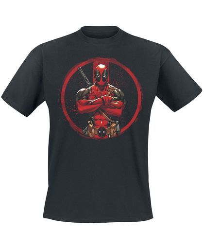 Deadpool Pose T-shirt zwart