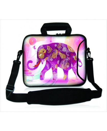 Sleevy 17,3" laptoptas olifant Indisch