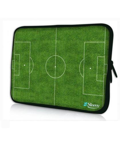 Sleevy 10,1 inch laptophoes voetbalveld