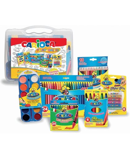 2x Carioca kleurkoffer Play With Colors, 90 stuks