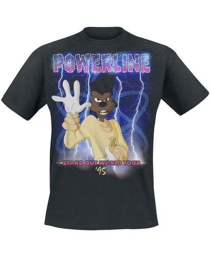 Goofie - Der Film Powerline Tour 95 T-shirt zwart