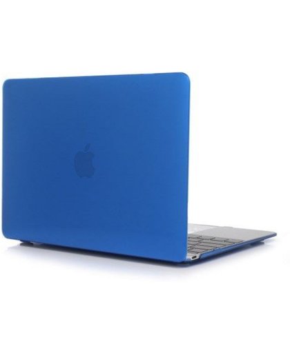 Lunso - hardcase hoes - MacBook 12 inch - glanzend blauw