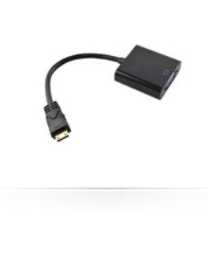 Microconnect HDMIVGA HDMI Mini VGA Zwart kabeladapter/verloopstukje