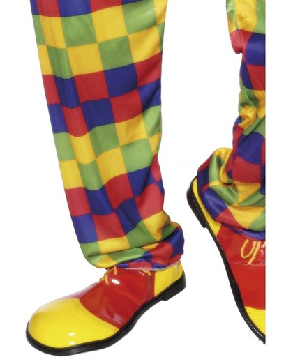 Clowns schoenen rood/geel - oversized shoes